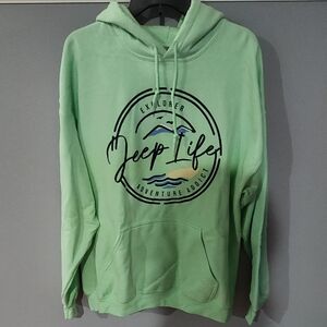 Gildan Mint Green Jeep Life Hoodie